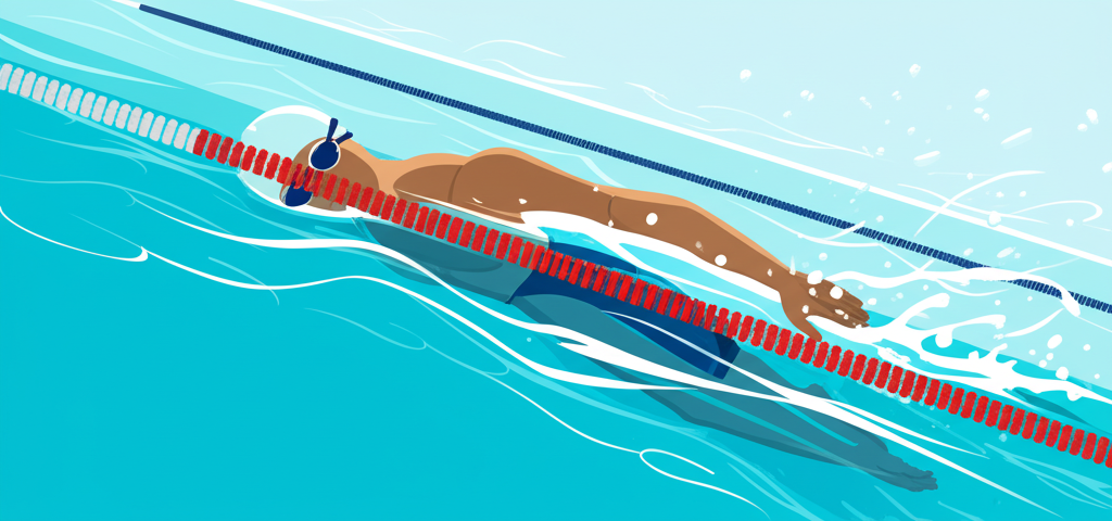 Swimmer in pool